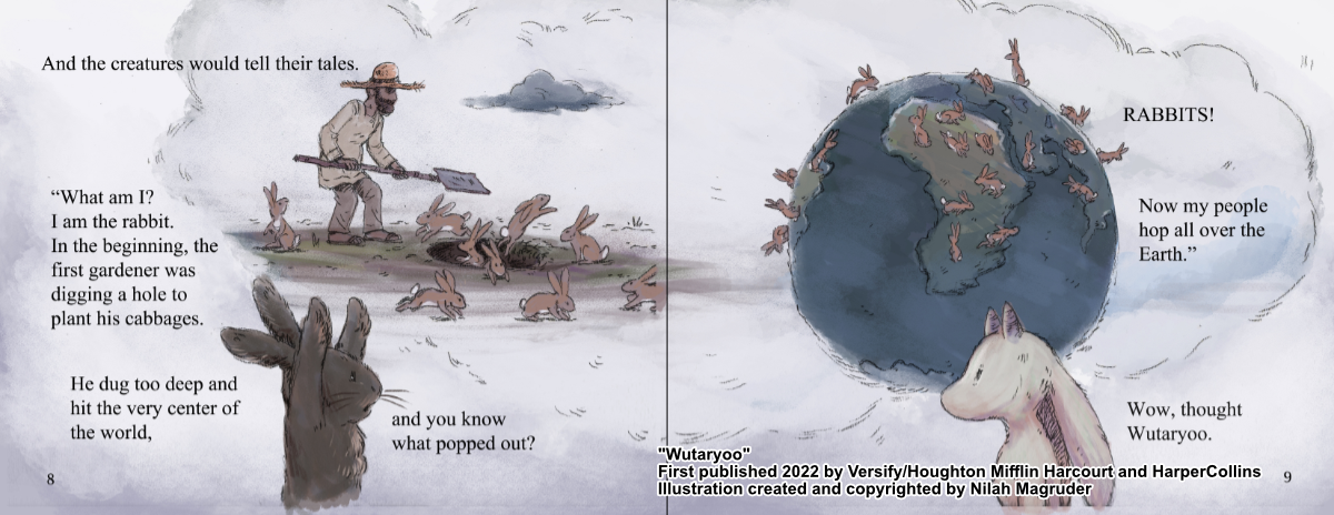 Illustration from the picture book Wutaryoo.
