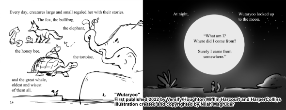 Illustration from the picture book Wutaryoo.